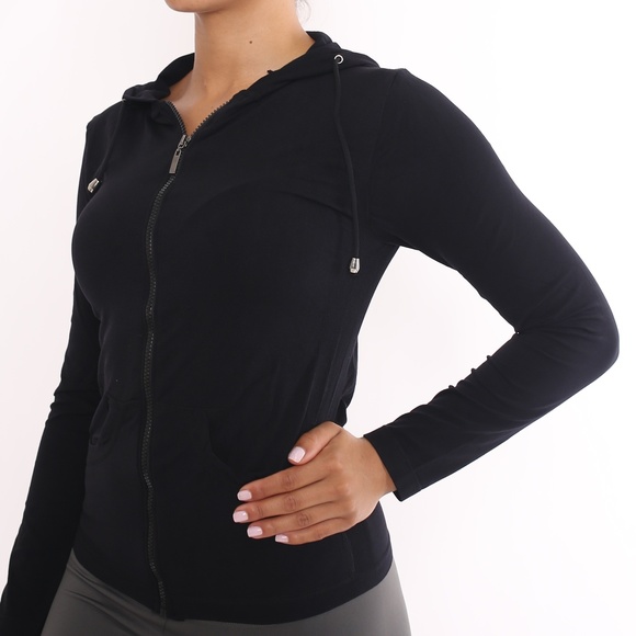 Tops - D.Gray Light material hoodie pockets